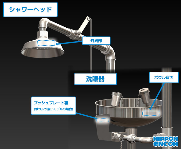 捧呈 ENCON エンコン 緊急用洗眼器 450FS